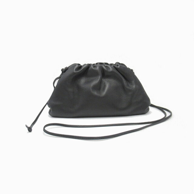 Bottega Veneta Shoulder Bag Black Leather
